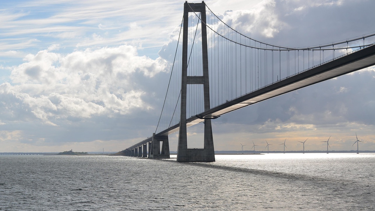 En bild på Öresundsbron.
